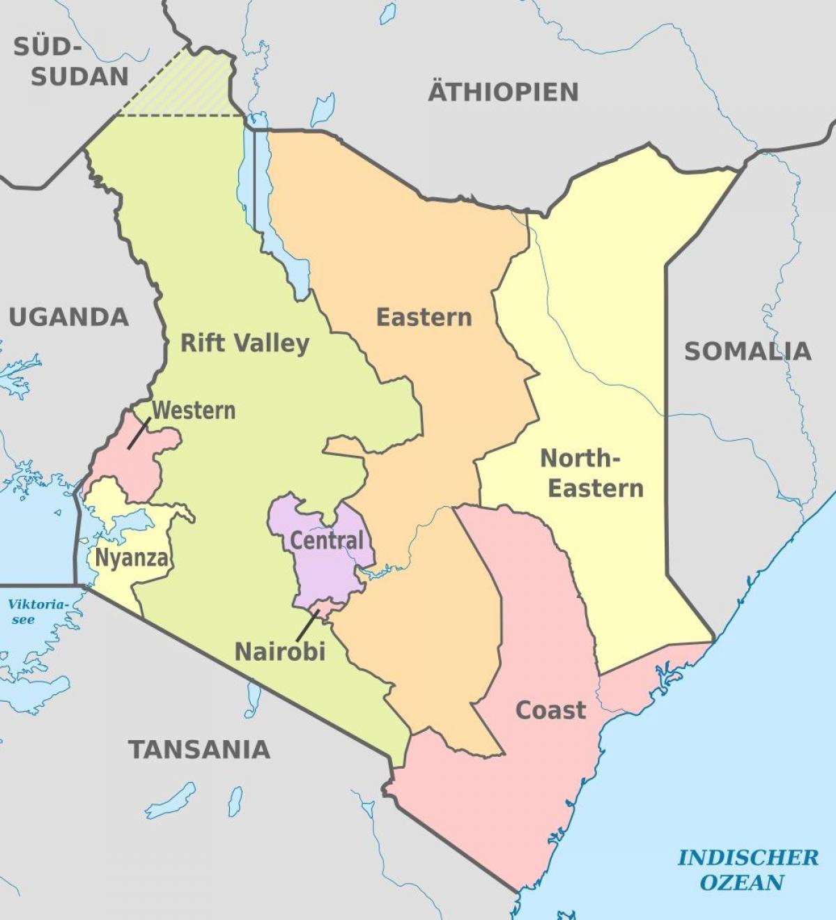 Kenya administrative kart