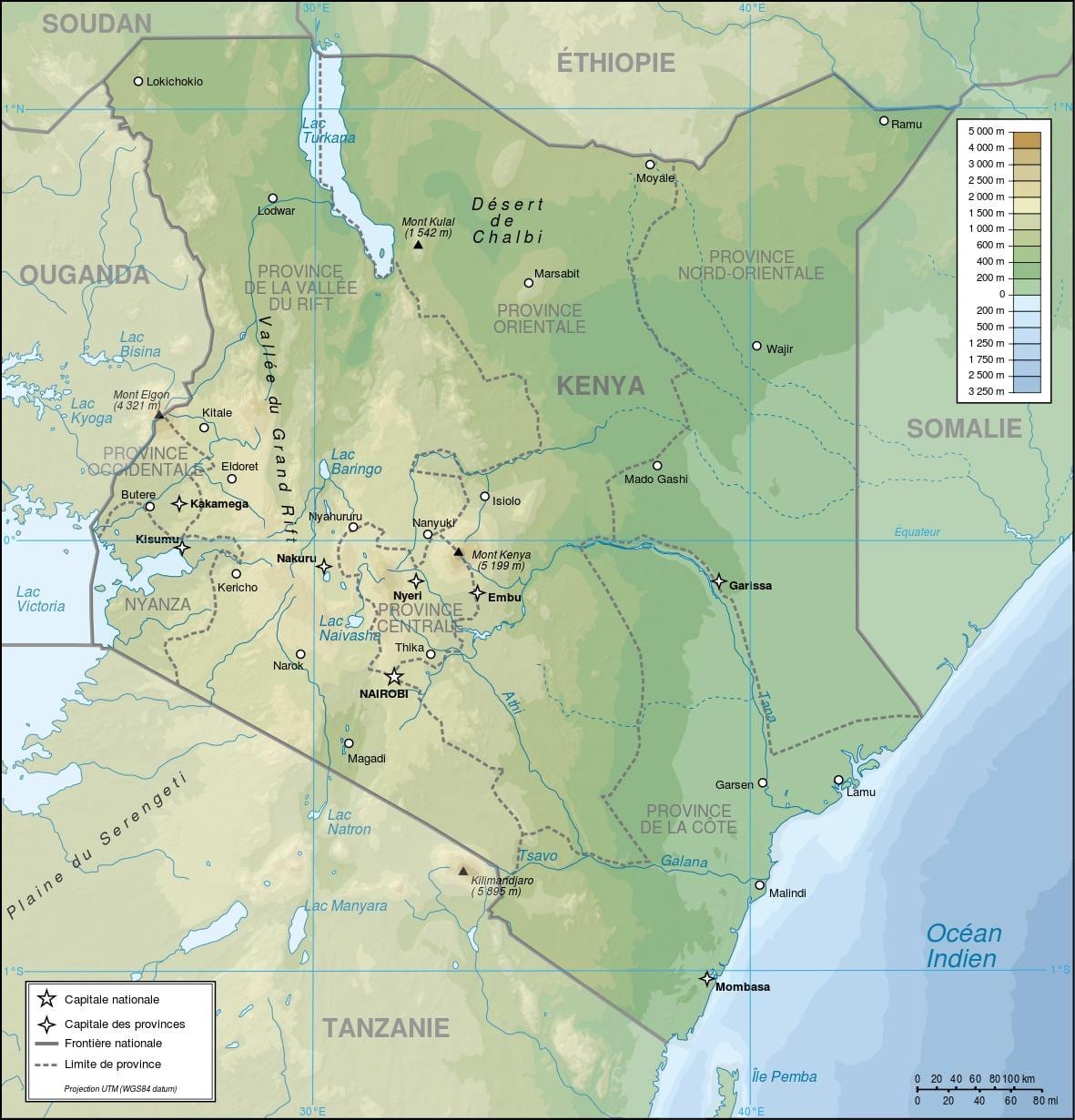 Kenya lindring kart
