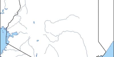 Kart over blanke kart over Kenya