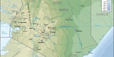 Kenya lindring kart