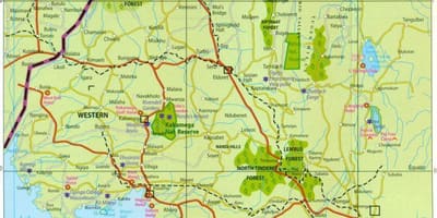 Vestlige provinsen Kenya kart